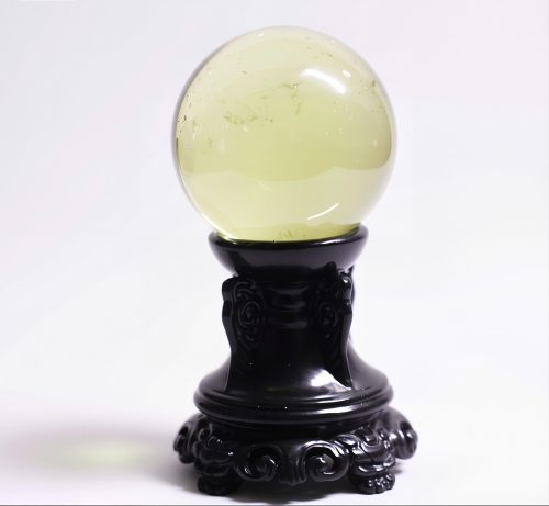 Natural Citrine Crystal Sphere – Abundance & Wealth Energy Ball