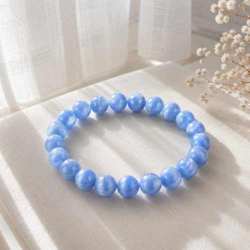 Natural Blue Kyanite Bracelet – Crystal for Clarity, Balance & Positive Energy