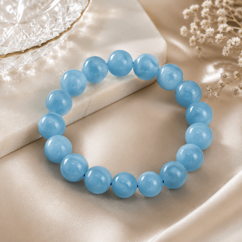 Natural Aquamarine Bracelet – Serenity, Confidence & Positive Energy