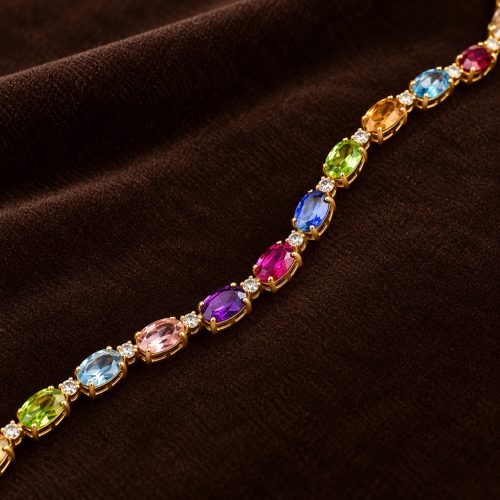 Natural Multigem Bracelet